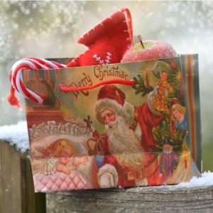 christmas holiday candy gift paper bag