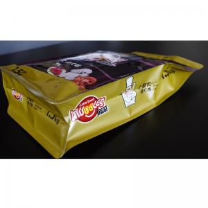 plastic pet food bag with customized logo and size