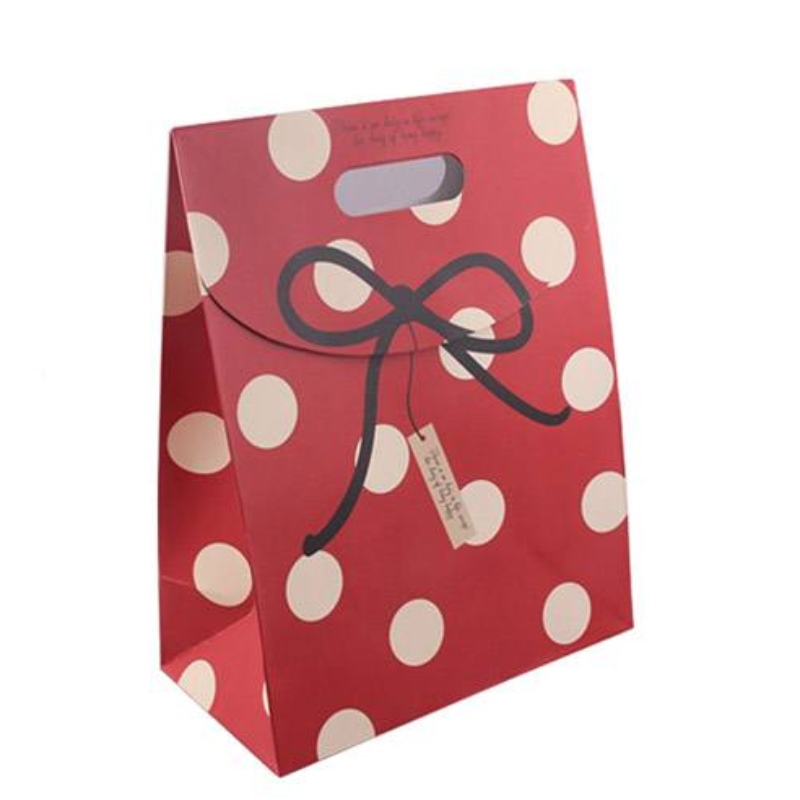 die cut handle paper present bag