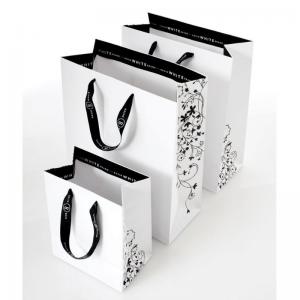 paper shopping bags with different size customized