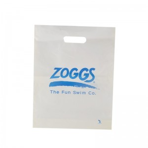 Die cut Handle Shopping Packaging hdpe white Plastic Bags