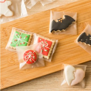 OPP CPP PE Self Adhesive top frosted package plastic sealing bag for candy cookie