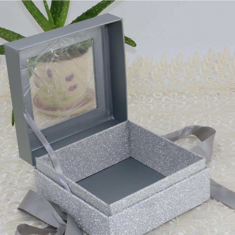 rigid paper box with PET window